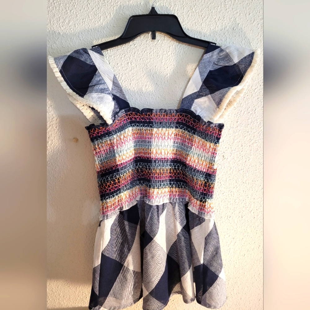 THML Smocked Ruffle Sleeve Top - Picture 4 of 4